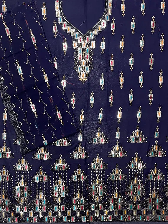 Chiffon Embroidered Whispers Edit25 (IQ202-06)