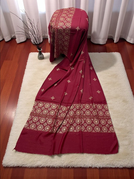 Chilly Weather Wool Versachi Ston Shawl Edit 2025