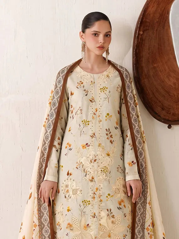 Cocktail by Fantak Unstitched Silk Slub Karandi Collection'26 V-1017 (D-02)