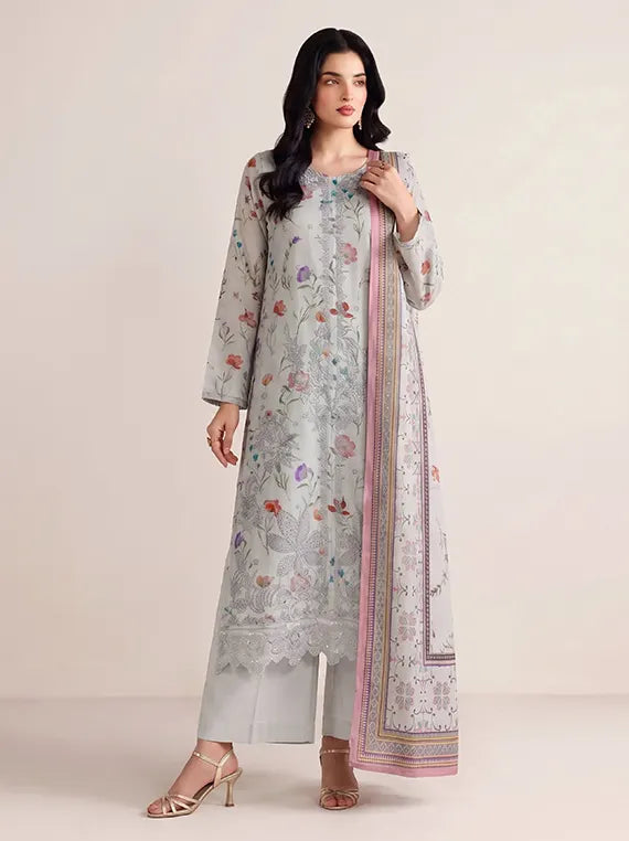 Cocktail by Fantak Unstitched Silk Slub Karandi Collection'26 V-1017 (D-05)