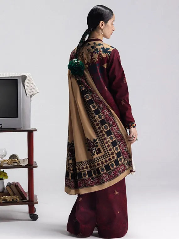 Coco Printed Linen Unstitched Collection'26 Vol-04 (Iris-8A)