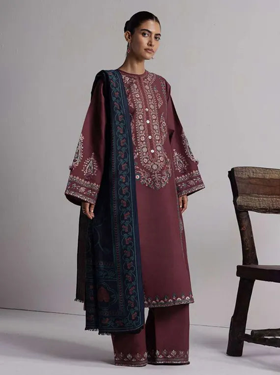 Coco by Zara Shahjahan Winter Embroidered Unstitched Collection'26 (SARD-1A)