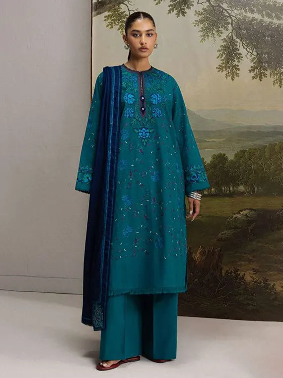 Coco by Zara Shahjahan Winter Embroidered Unstitched Collection'26 (TABASSUM-7A)