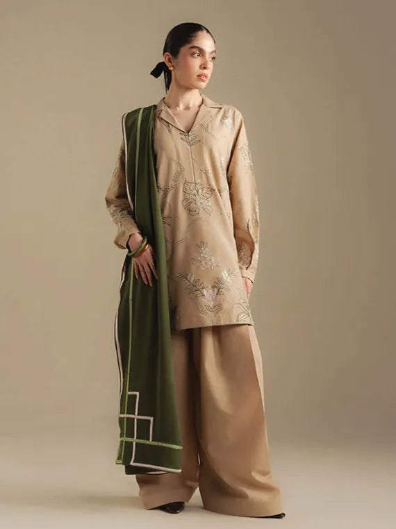 Coco By Zara ShahJahan Unstitched Winter Collection 2025 (AMBER-1A)