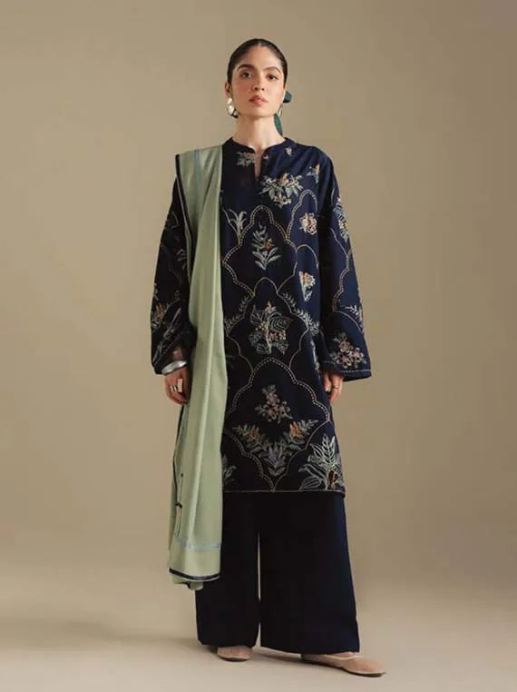 Coco By Zara ShahJahan Unstitched Winter Collection 2025 (AMBER-1B)