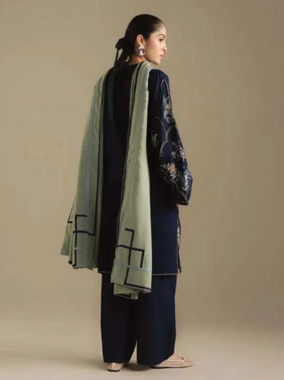 Coco By Zara ShahJahan Unstitched Winter Collection 2025 (AMBER-1B)