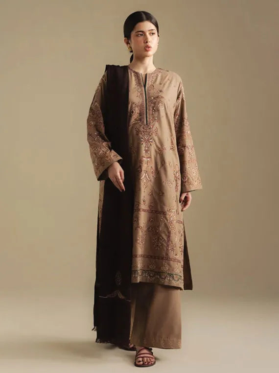Coco By Zara ShahJahan Unstitched Winter Collection 2025 (BLOOM-6B)