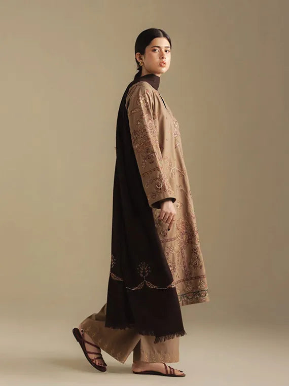 Coco By Zara ShahJahan Unstitched Winter Collection 2025 (BLOOM-6B)