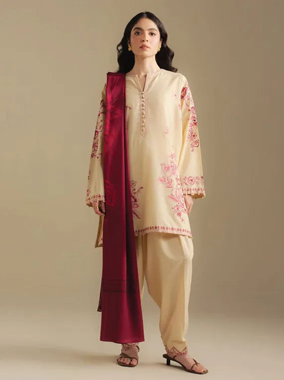 Coco By Zara ShahJahan Unstitched Winter Collection 2025 (SNOWDROP-10A)