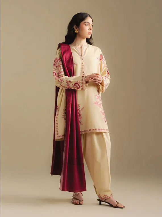 Coco By Zara ShahJahan Unstitched Winter Collection 2025 (SNOWDROP-10A)