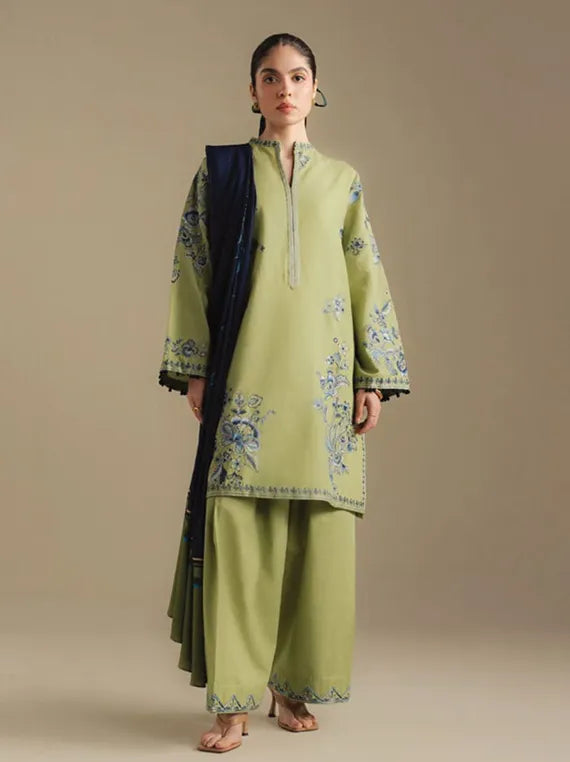Coco By Zara ShahJahan Unstitched Winter Collection 2025 (SNOWDROP-10B)