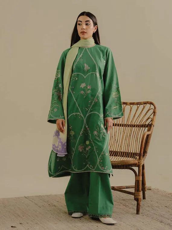 Coco by Zara ShahJahan Embroidered Lawn Collection 2025 Drop II (TARA-8B)