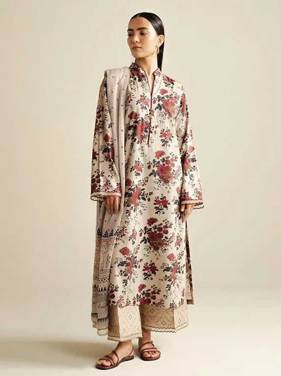 Coco by Zara ShahJahan Print Collection 2025 Drop-04 (Aster-4B)