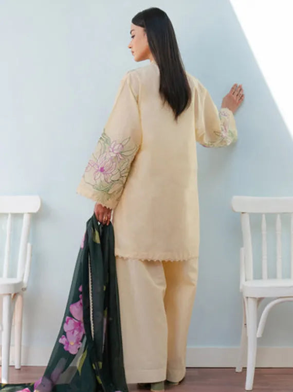Coco by Zara Shahjahan Luxe Lawn Collection 2025 (BLOOM-1B)