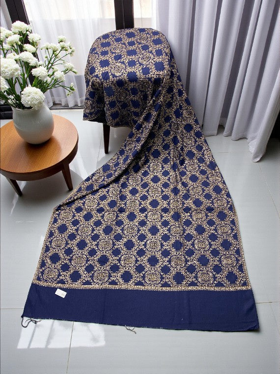 Cold Season Crystal Round Wool Shawl Edit 2025 Vol-25DS02