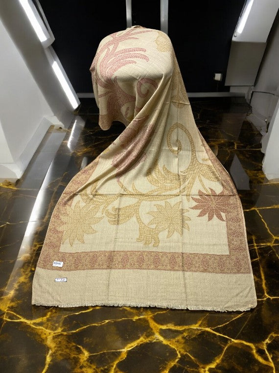 Cold Season Multi 4 Border Jall Wool Shawl Edit 2025 Vol-25DS13 (25DS13-02)