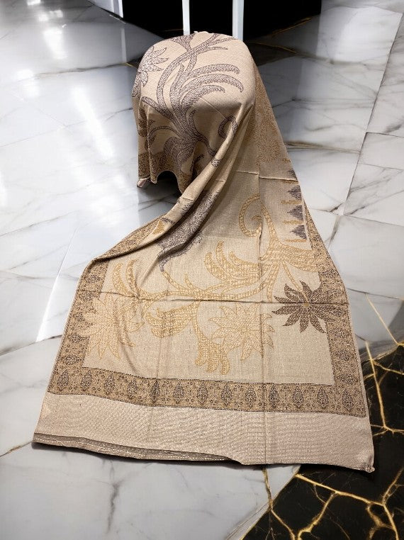 Cold Season Multi 4 Border Jall Wool Shawl Edit 2025 Vol-25DS13