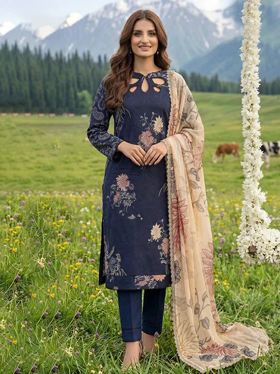 Colors by Alzohaib Lawn with Chiffon Dupatta Collection 2026 (D-03)