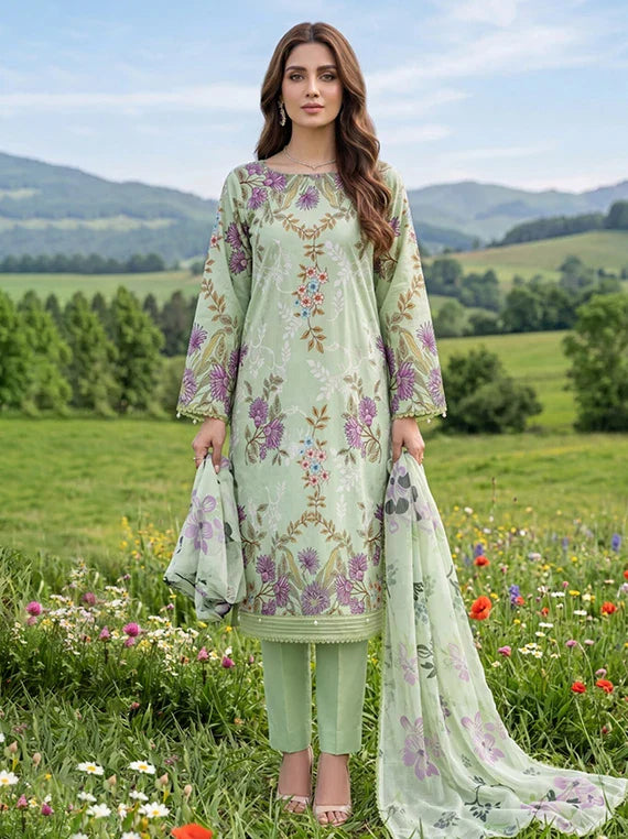 Colors by Alzohaib Lawn with Chiffon Dupatta Collection 2026 (D-04)