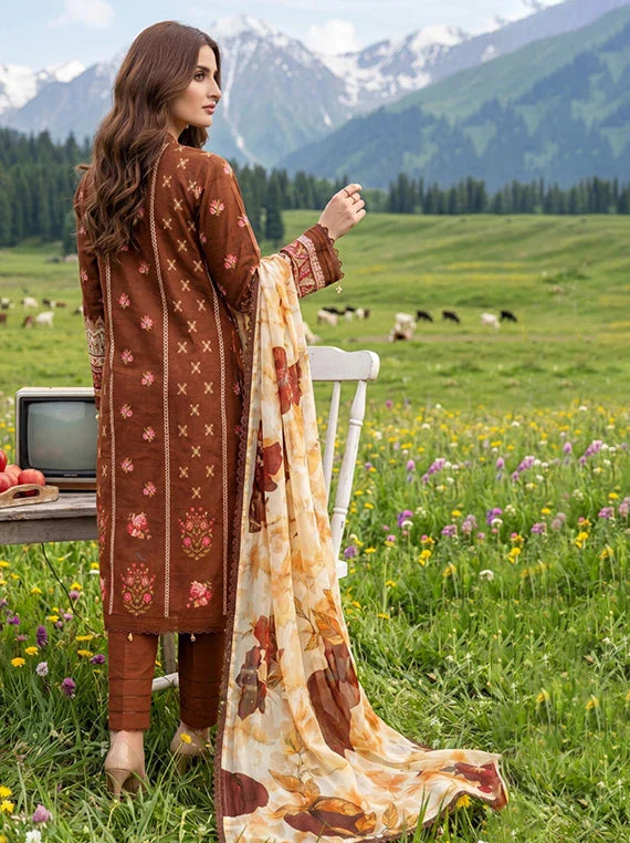 Colors by Alzohaib Lawn with Chiffon Dupatta Collection 2026 (D-05)