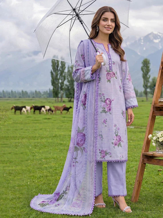 Colors by Alzohaib Lawn with Chiffon Dupatta Collection 2026 (D-06)