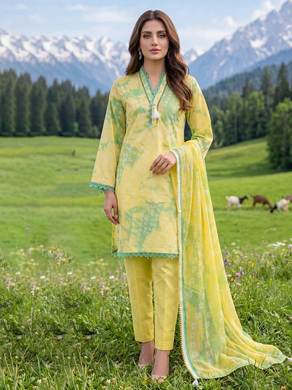 Colors by Alzohaib Lawn with Chiffon Dupatta Collection 2026 (D-07)