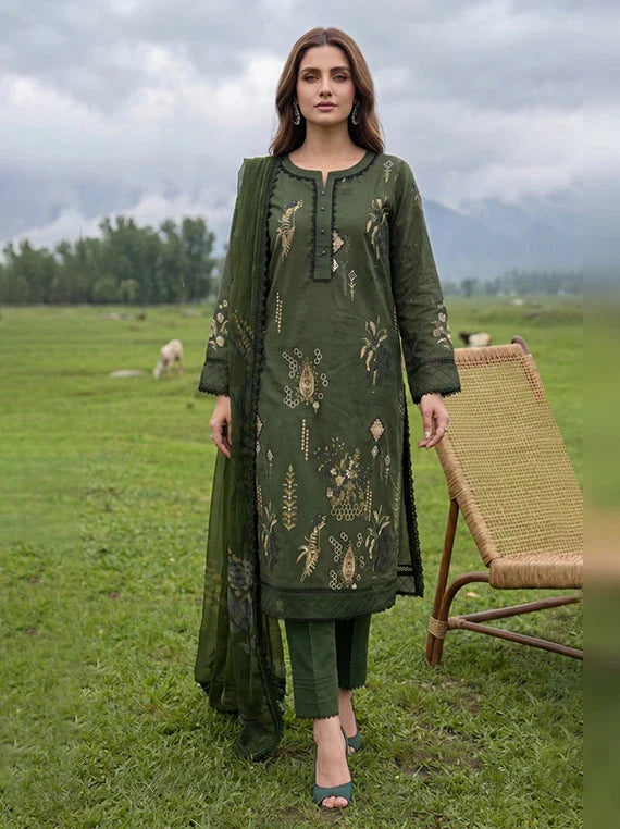 Colors by Alzohaib Lawn with Chiffon Dupatta Collection 2026 (D-08)