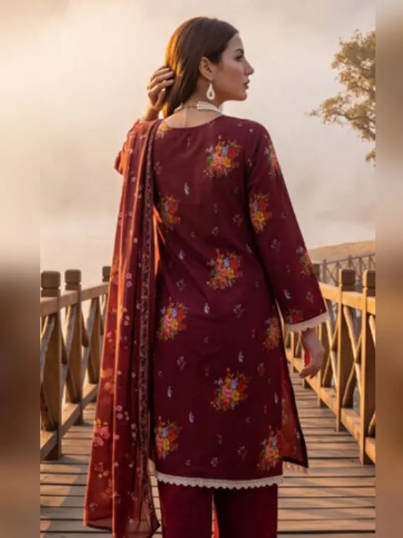 Colors by Alzohaib Linen Unstitched Printed Collection'26 V-02 (D-07)