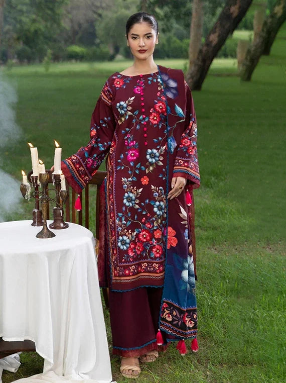 Colors by Alzohaib Printed Linen Unstitched Collection'26 (D-01)