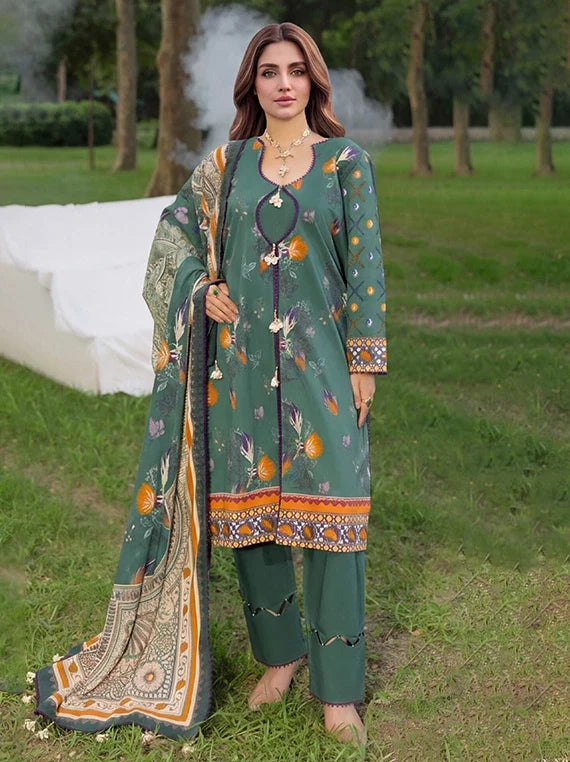 Colors by Alzohaib Printed Linen Unstitched Collection'26 (D-02)