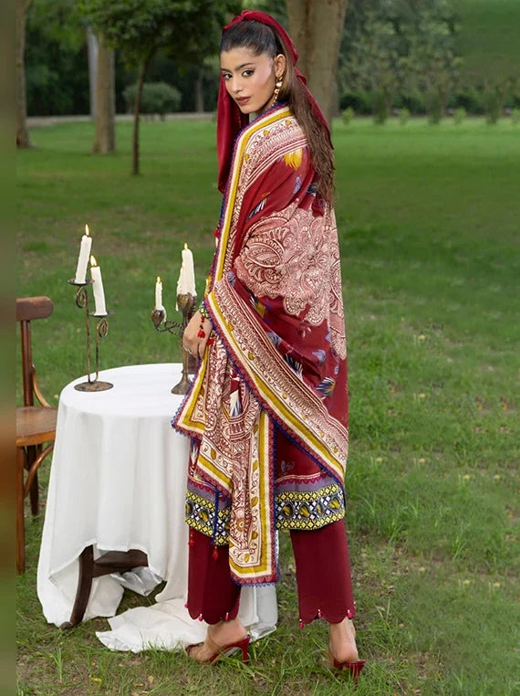 Colors by Alzohaib Printed Linen Unstitched Collection'26 (D-07)