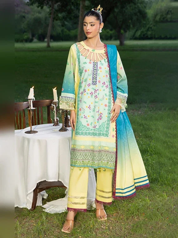 Colors by Alzohaib Printed Linen Unstitched Collection'26 (D-08)
