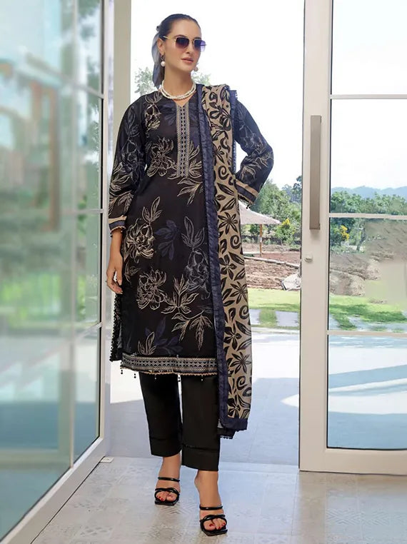 Colors Digital Printed Cambric Collection 2025 by Alzohaib (CDC-25-02)