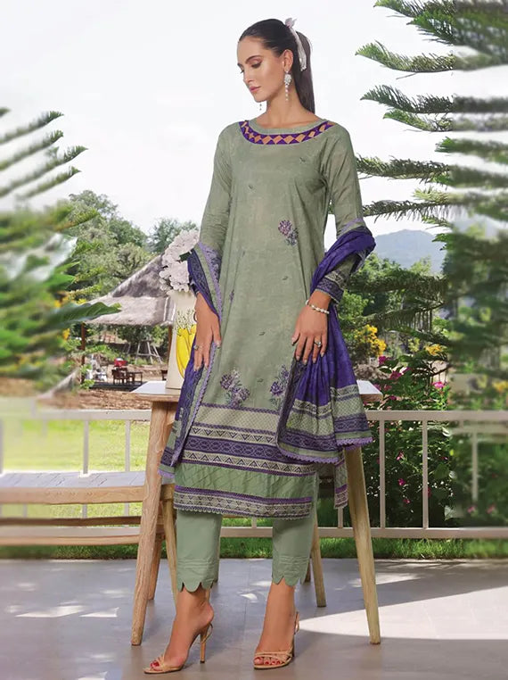 Colors Digital Printed Cambric Collection 2025 by Alzohaib (CDC-25-04)