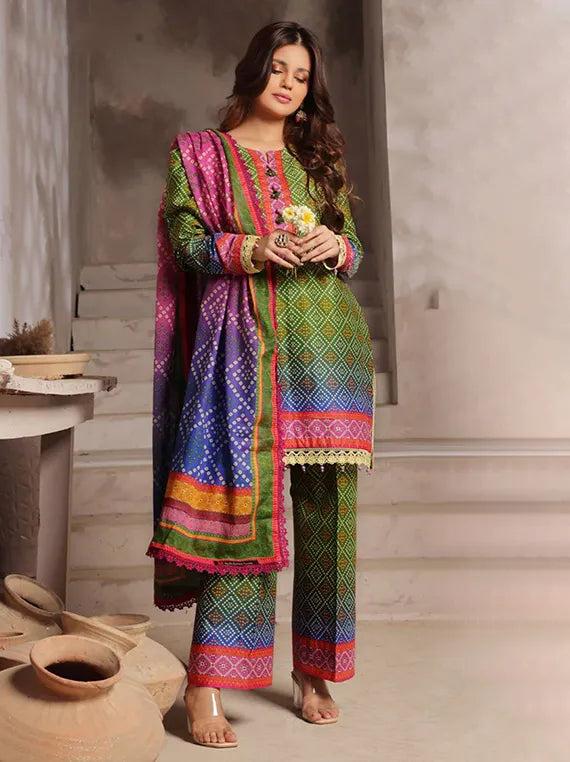 Colours by Alzohaib Printed Lawn Collection 2025 Vol-02 (D-01)