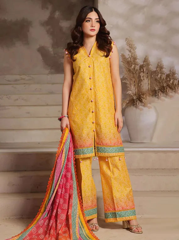 Colours by Alzohaib Printed Lawn Collection 2025 Vol-02 (D-02)