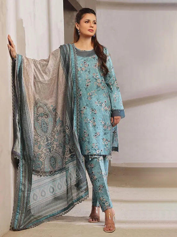 Colours by Alzohaib Printed Lawn Collection 2025 Vol-02 (D-03)
