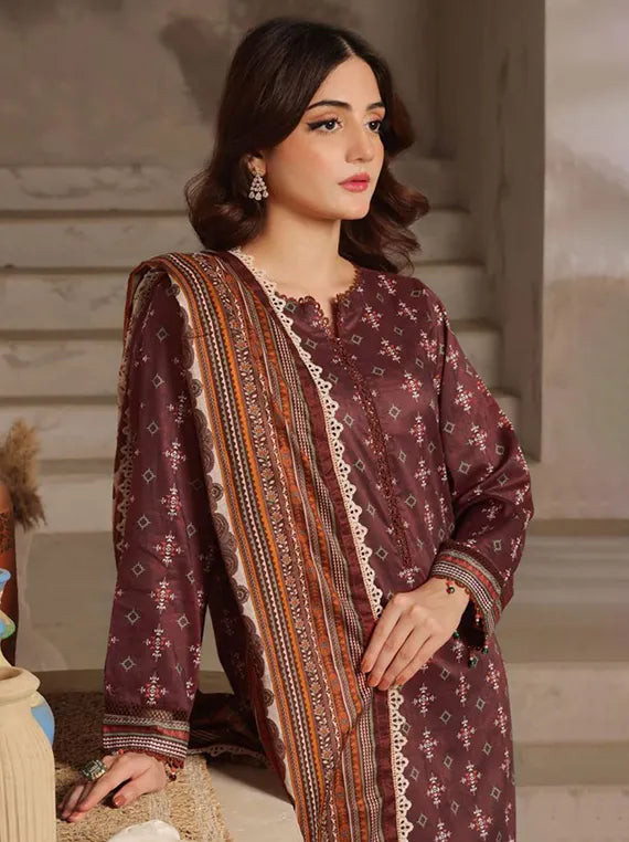 Colours by Alzohaib Printed Lawn Collection 2025 Vol-02 (D-10)