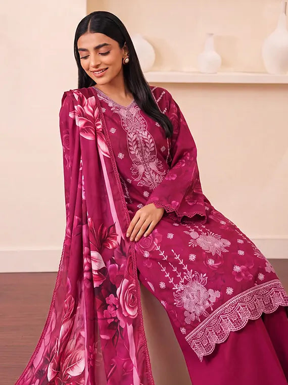 Coral by Fantak Unstitched Staple Slub Collection'26 V-1015 (D-03)