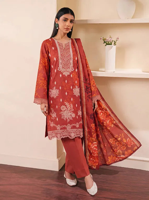 Coral by Fantak Unstitched Staple Slub Collection'26 V-1015 (D-07)