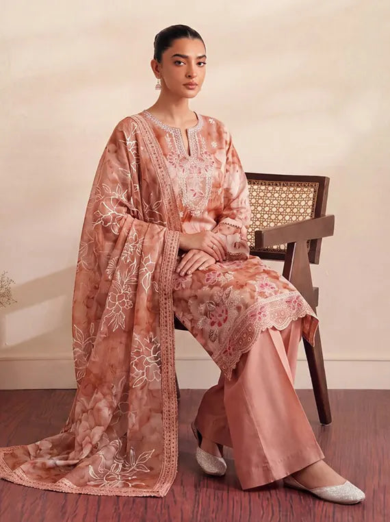 Coral by Fantak Unstitched Staple Slub Collection'26 V-1015 (D-09)