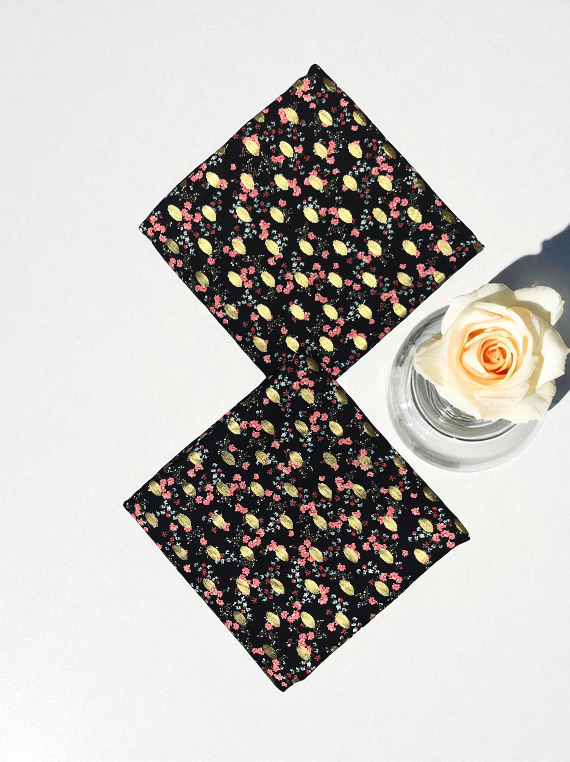 Cozy Charm Printed Stone Gold Linen Edit25 (SH29-03)