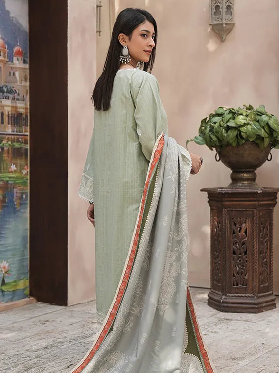 Cozy Printed Khaddar Collection 2025 by ZELLBURY (WUW24E30408)