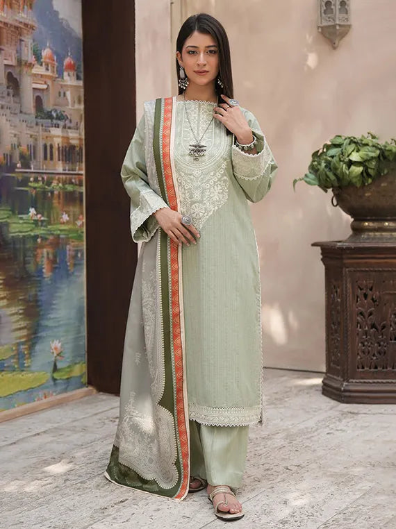 Cozy Printed Khaddar Collection 2025 by ZELLBURY (WUW24E30408)