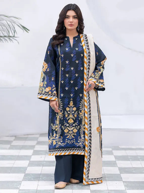 Cozy Printed Khaddar Collection 2025 by ZELLBURY (WUW24E30475)