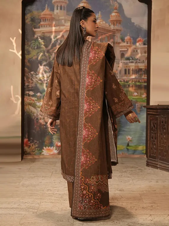 Cozy Printed Khaddar Collection 2025 by ZELLBURY (WUW24E30477)