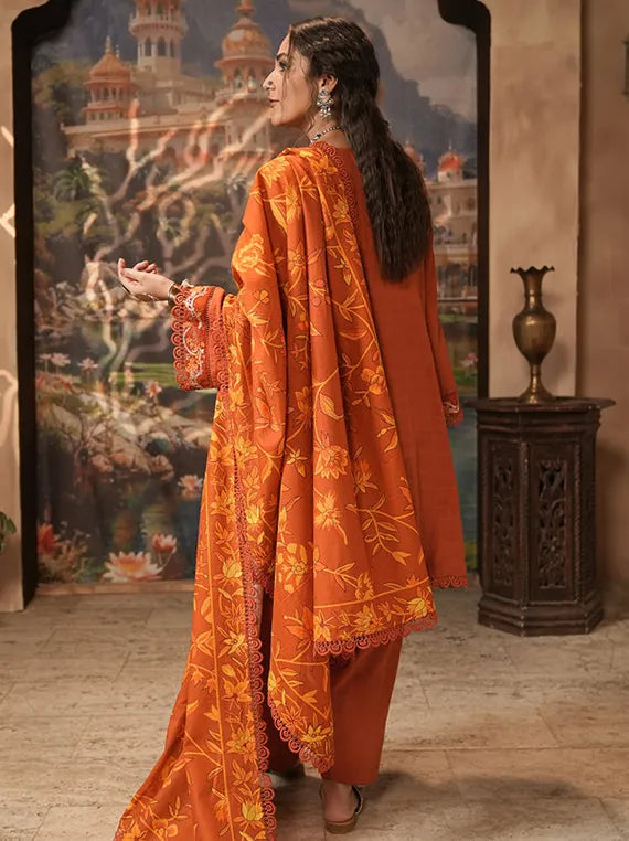 Cozy Printed Khaddar Collection 2025 by ZELLBURY (WUW24E30483)