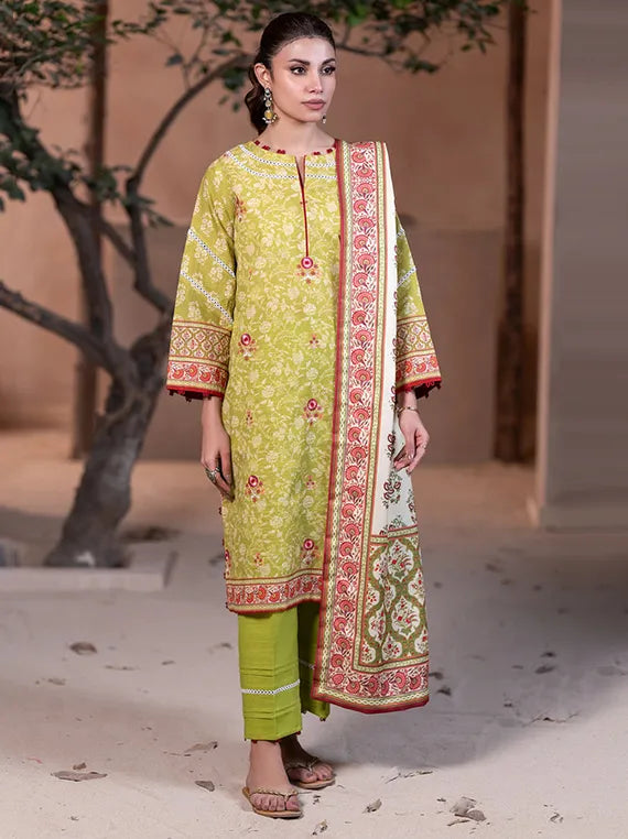 Cozy Printed Khaddar Collection 2025 by ZELLBURY (WUW24E30535)
