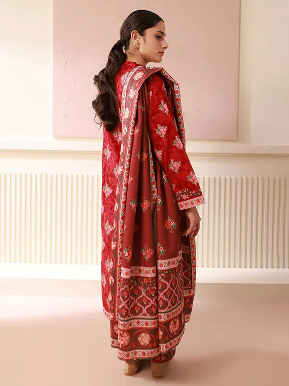 Cozy Printed Khaddar Collection 2025 by ZELLBURY (WUW24E30536)