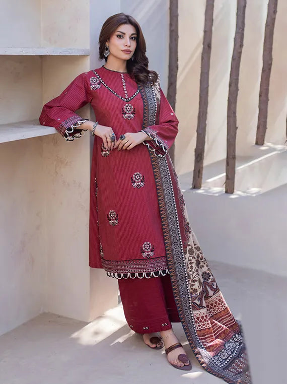 Cozy Printed Khaddar Collection 2025 by ZELLBURY (WUW24E30594)